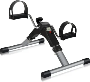 Mini Home Gym Bicycle Exercise Bike ABS and Steel Pedal Exerciser for Leg and Arm Exercise