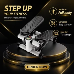 Mini Hydraulic Stepper Stair Climber with Quiet Indoor Pedals
