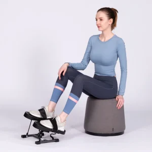 Mini Leg Exerciser With Adjustable Resistance Ankle Foot Stepper Rehabilitation Pedal Home Use Portable Lightweight