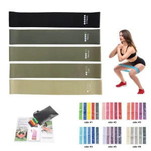 Mini Loop Elastic Exercise Bands Set, Thick Leg Fitness and Yoga Resistance Bands