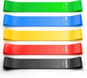 Mini Loop Exercise Bands, Elastic Latex Resistance Band Set for Women and Men