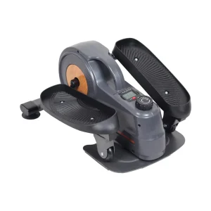 Mini Magnetic Elliptical Trainer Under Desk Manual Exercise Machine with Suction Cup, Steel, 120kg Capacity