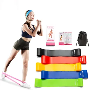 Mini Resistance Loop Bands for Strength Training and Physical Therapy, Set of Five