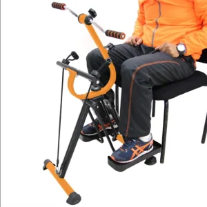 Mini Steel and Foam Pedal Exerciser for Hand and Foot Training and Arm and Leg Rehabilitation