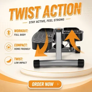 Mini Stepper Home Walking Climbing Machine Hydraulic Foot Pedal Training Foldable