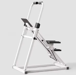 Mini Vertical Climber with Adjustable Armrest and Pedal Height for Home Gyms