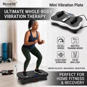 Mini Vibration Plate Exercise Machine, Standing Fitness Equipment, Home Use