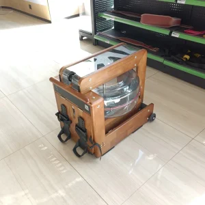 Model 5009 Commercial Water Rowing Machine with Wood Frame