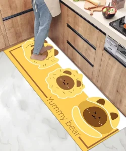 Modern Anti-Slip Kitchen Mat, Wear-Resistant, Quick-Drying, Soft Cushioned
