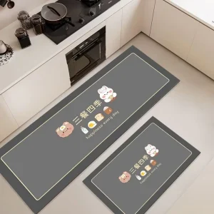 Modern Anti-Slip Waterproof Washable Cushioned Kitchen Rug Door Mat