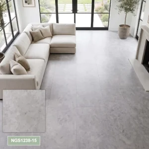 Modern Anti-bacterial Waterproof Click Lock Stone Plastic Composite SPC Flooring Tile Effect SPC Vinyl Flooring Tiles