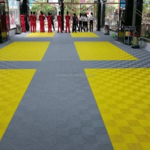Modern Anti slip PP Interlocking Chemical UV Resistance Eco Friendly Waterproof Fireproof Floor Tiles Modular Graphic Design