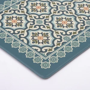 Modern Bohemian Waterproof PVC Anti-Fatigue Kitchen Floor Mat Non-Slip Washable Cushioned