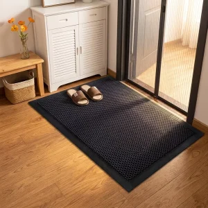 Modern Commercial Grade 3D PVC Mesh Washable Entrance Door Mat Reinforced Nitrile Rubber Anti-Slip Backing