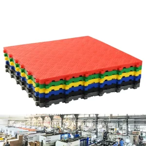 Modern Design Solid PP Indoor Workshop Mall Warehouse Floor Mats Interlocking Waterproof Eco-friendly Fireproof Anti-Slip Click