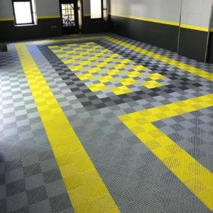 Modern Eco Friendly 400*400*18mm Anti Slip PP Click Interlocking Waterproof Wear Resistant Vinyl Flooring Garage Floor Tiles