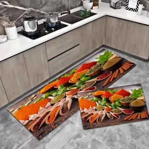 Modern Eco-Friendly Cushioned Anti-Slip Diatom Mud Kitchen Mats Washable PET-Friendly Kitchen Rugs