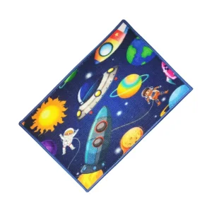 Modern Extra-Thick Anti-Slip Indoor Door Mat PVC Latex Backing Machine-Washable Printed Pattern Home Doormat