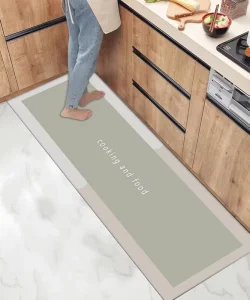Modern Kitchen Floor Mat, Anti-Slip, Highly Absorbent, Easy to Clean