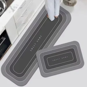 Modern Kitchen Floor and Entrance Door Mats, Dirt-Resistant Non-Slip, 40x120cm