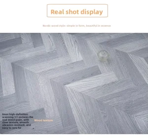 Modern Minimalist SPC Flooring Moisture-Proof Wood-Look Anti-Slip Wear-Resistant Click-Lock for Office