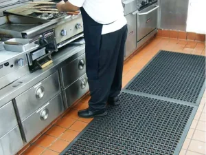Modern Non-Slip SBR Rubber Commercial Kitchen Drainage Mat, Custom Colors