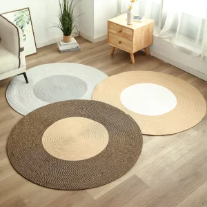 Modern Nordic Cotton Floor Mat for Bedroom, Living Room, and Tea Table