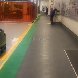Modern Oil Resistant Fireproof Chemical Resistant PVC Interlocking Floor Tiles Heavy Duty Warehouse Workshop Park Industrial