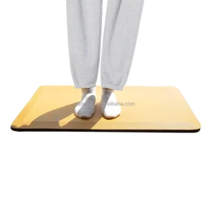 Modern PU Handmade Waterproof Cushioned Anti-Fatigue Kitchen and Standing Desk Mat Non-Slip