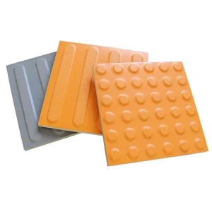 Modern Solid Anti Slip Tactile Firebrick Floor Tiles 300x300x18mm Exterior Park Safety