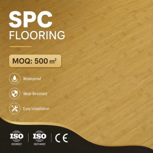 Modern Vinyl Plank Flooring Real Wood Grain Waterproof Eco Friendly 7mm 8mm SPC Flooring for Home Decoration