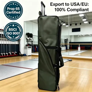 Modern Wheeled Fencing Sport Gear Bag Customizable Sports Equipment Trolley Durable Fencing Bag for Athletes