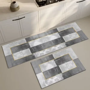 Modern Woven 0.3cm Ultra-Thin Diatom Mud Foam Kitchen Floor Mat Quick-Dry Non-Slip Sink Mat