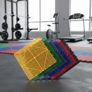 Modular Garage Floor Tiles Modern Plain PVC Decking Interlocking Mats for Indoor Use Waterproof Durable Design