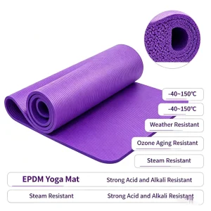 Moisture-Proof Easy-Clean Yoga Mat for Pilates Training and Indoor Gym Fitness Practice