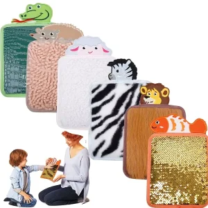 Montessori Animal Sensory Tactile Cloth Educational Mini Mats for Autistic Children