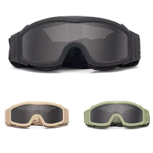 Motocross Cycling Tactical Windproof PC Lens Full-Frame Goggles