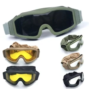 Motocross Dirt Bike Motorcycle Helmet Goggles Windproof Dustproof Outdoor Cycling Shooting Goggles