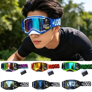 Motocross Goggles for ATV, Dirt Bike and Off-Road Motorcycle Riding, Windproof Anti-UV MX Racing