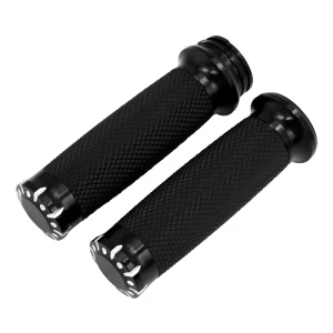 Motorcycle 1″ 25mm Aluminum Hand Grips Handle Control for Harley Touring Dyna Softail VRSC Sportster XL