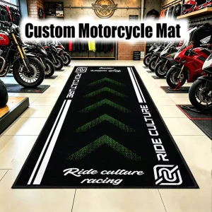 Motorcycle Garage Mat Non-Slip Wear-Resistant Rubber Floor Mat