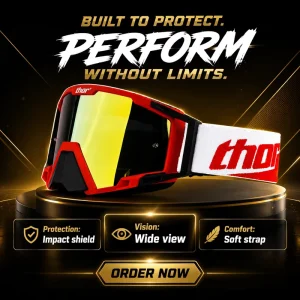Motorcycle Goggles UV Protection Anti-Impact Anti-Fog Replaceable Lenses Cycling Sports Riding Goggles