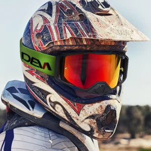 Motorcycle Goggles with Extra-Large Field of Vision for Off-Road Safety and Impact Resistance