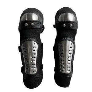 Motorcycle Riding Knee and Elbow Protectors Stainless Steel 4-Piece Set