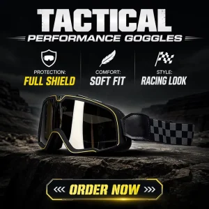 Motorcycle Ski Glasses Outdoor Riding Goggles Anti-Fog UV Protection Windproof Cycling Sports