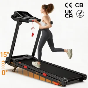 Motorized Incline Home Exercise Bike 2.0HP Foldable 150kg Capacity