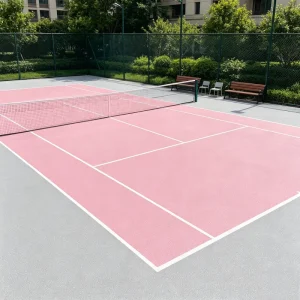 Multi-Color PVC Pickleball Court Flooring, UV-Resistant Waterproof Outdoor Vinyl Floor