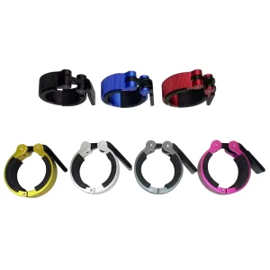 Multi-Color Quick-Release Aluminum Barbell Collar Clip Clamp