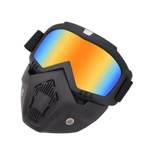 Multi Colors Durable TPU Frame UV Protection Motorcycle Racing Windproof Dust Proof Goggles Face Cover