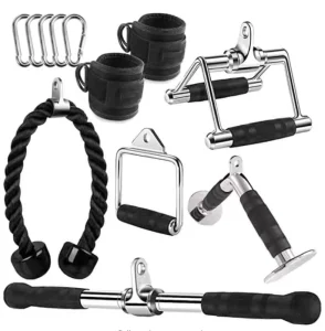 Multi Equipment Fitness Accessories Exercise Grip Bicep Press Cable Attachments Wide Grip Lat Pull Down Bar